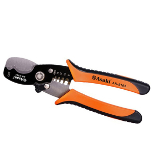 Kìm tuốt dây điện đa năng Asaki AK-9103 7inch 8,10,12,14mm Kìm tuốt dây điện đa năng Asaki AK-9103 7inch 8,10,12,14mm
