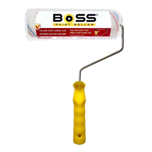 Lăn sơn Boss dài 9in lông sọc đỏ xanh