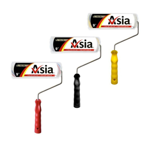 Lăn sơn Việt Mỹ Asia dài 9in sọc vàng xám cán đen Mã VAS