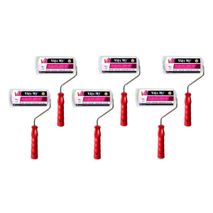 Lăn sơn Việt Mỹ gốc dầu dài 15cm lông màu trắng Mã VD15 Lăn sơn Việt Mỹ gốc dầu dài 15cm lông màu trắng Mã VD15