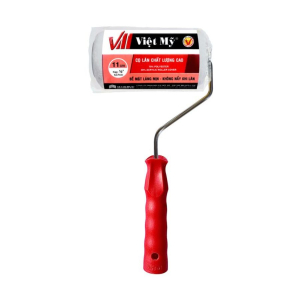 Lăn sơn Việt Mỹ Pro dài 11cm lông trắng sọc vàng nhỏ VP11
