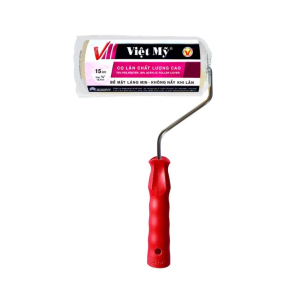Lăn sơn Việt Mỹ Pro dài 15cm lông trắng sọc vàng nhỏ VP15