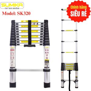 Thang nhôm rút gọn Sumika SK320 cao 3,2 mét Thang nhôm rút gọn Sumika SK320 cao 3,2 mét