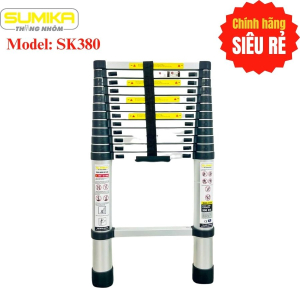 Thang nhôm rút gọn Sumika SK380 cao 3,8 mét Thang nhôm rút gọn Sumika SK380 cao 3,8 mét