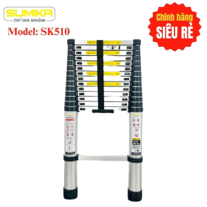 Thang nhôm rút gọn Sumika SK510 cao 5,1 mét Thang nhôm rút gọn Sumika SK510 cao 5,1 mét