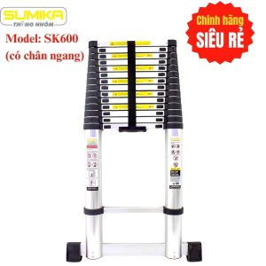 Thang nhôm rút gọn Sumika SK600 cao 6,0 mét chân ngang Thang nhôm rút gọn Sumika SK600 cao 6,0 mét chân ngang